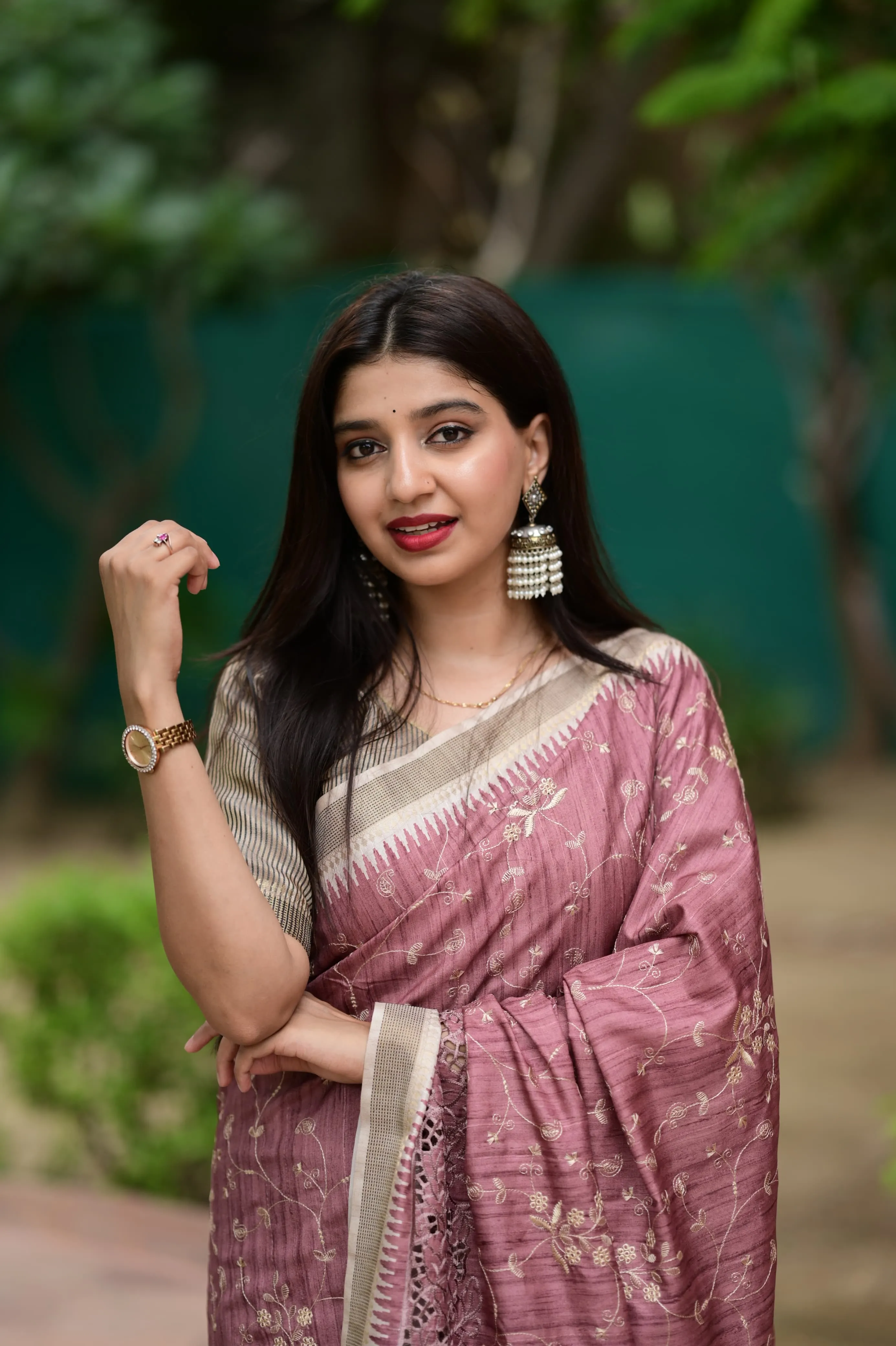Buy Soft Cotton Tusser Premium Saree in Surat - Reseller Bazzar